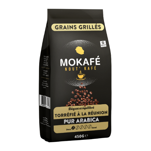 Mokafé grains grillés PUR ARABICA 450G